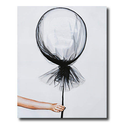En tavla med en ballong