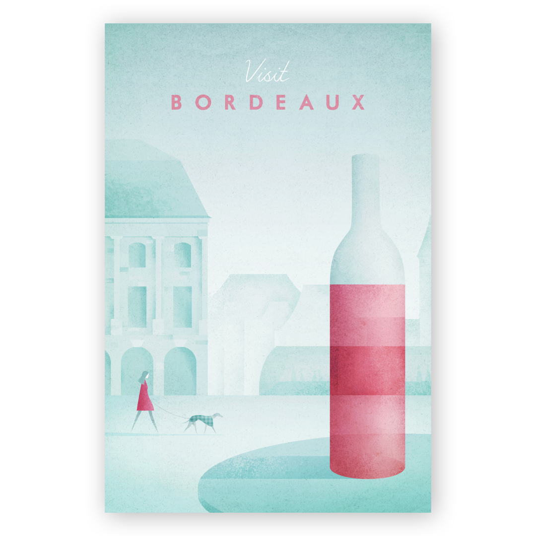 A poster visit Bordeaux